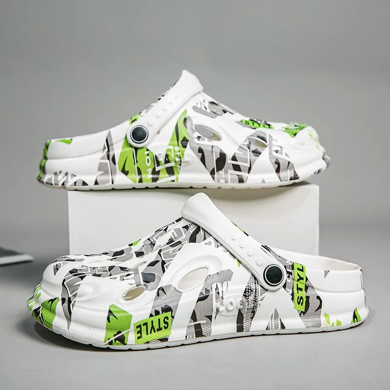 Men'S Shoes With Velcro - Duże Rozmiary Nowe Męskie Kapcie Letnie