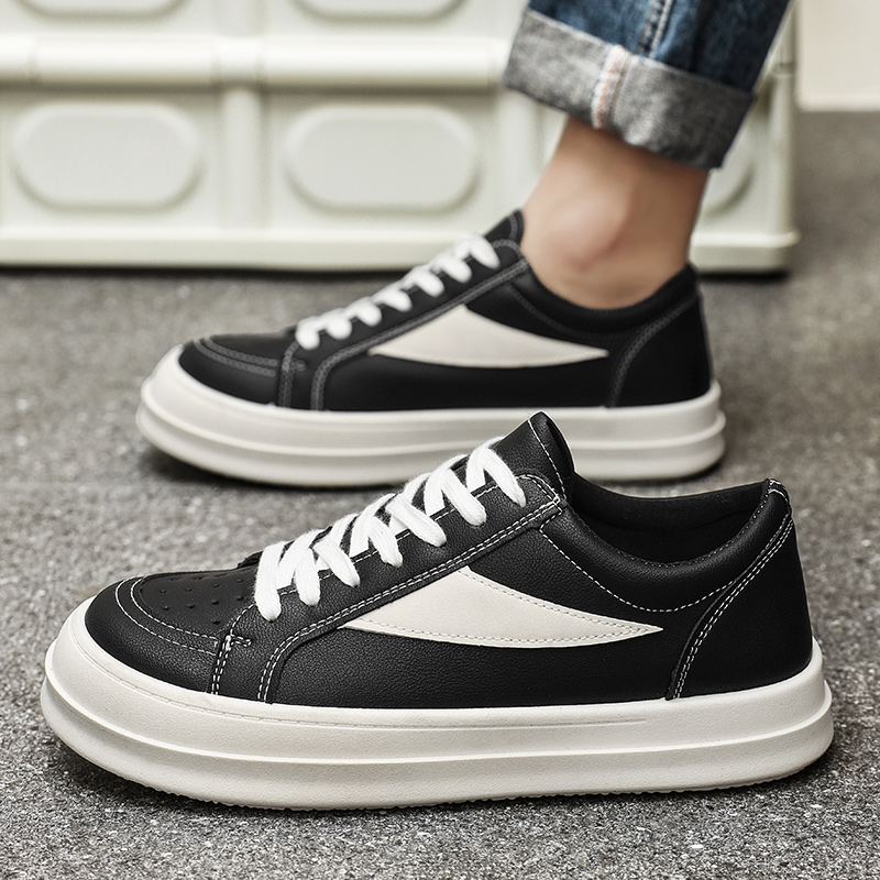 Men'S Shoes Grip - Męskie buty sportowe typu skate, jednokolorowe,
