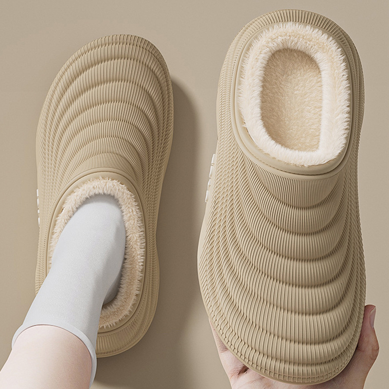 Men'S Shoes Grip - Domowe Kapcie Damskie Miękkie Zimowe Ciepłe