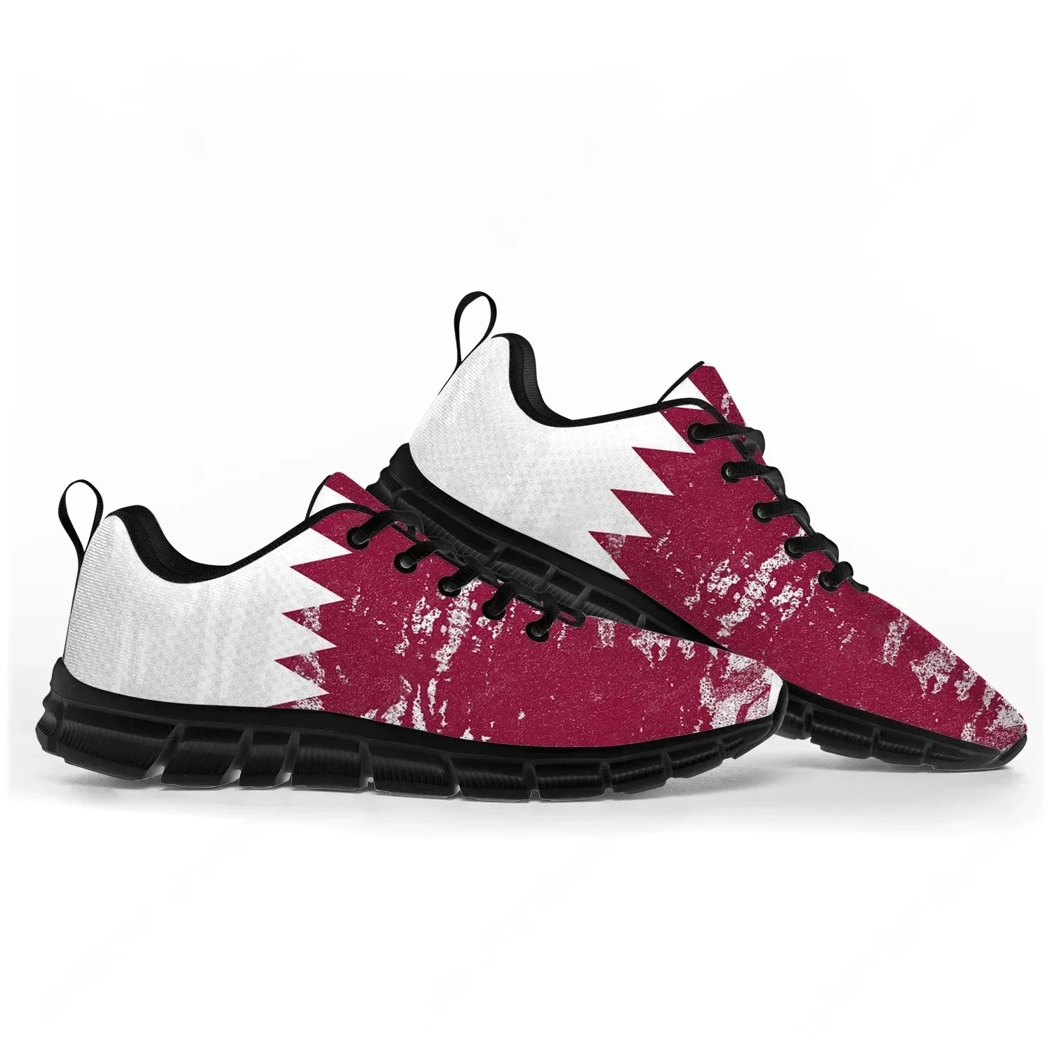 Men Shoes Qatar - Buty sportowe z flagą Kataru męskie