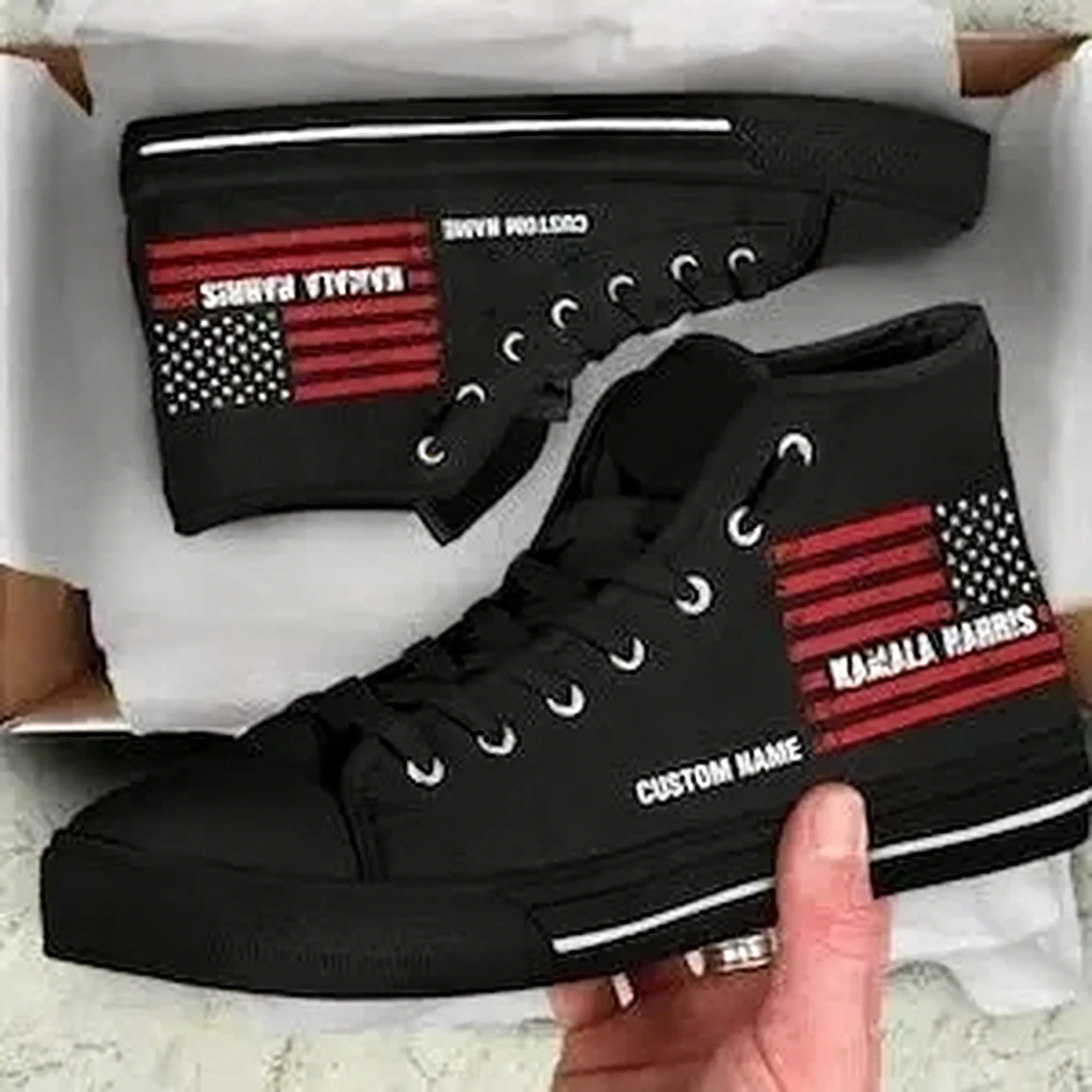Men Shoes Name - Buty sportowe z wysoką cholewką z