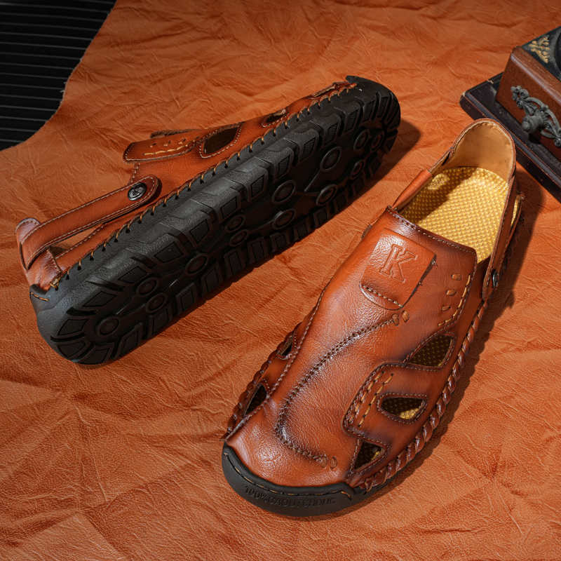 Men Shoes Name - Jesienne platformowe męskie klapki do masażu,