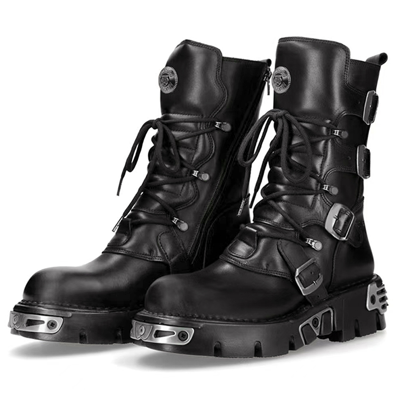 Men Shoes Trends - Męskie luksusowe buty motocyklowe w stylu