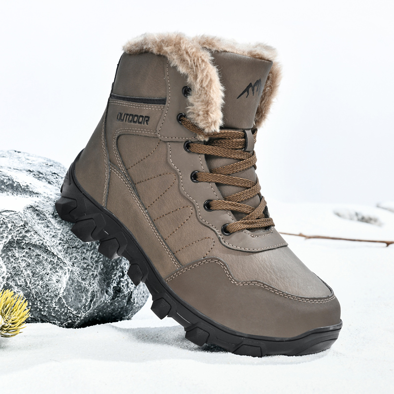 Men Shoes Marks - Męskie zimowe buty ocieplane wodoodporne antypoślizgowe