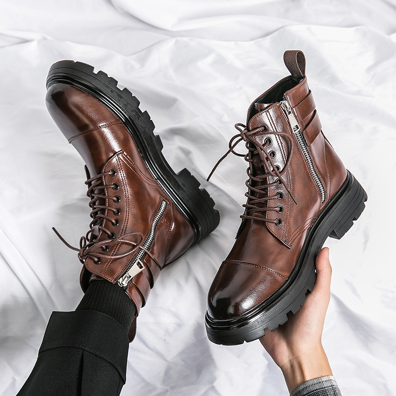 Men Shoes Oxford - Męskie buty typu naked boots, modne,