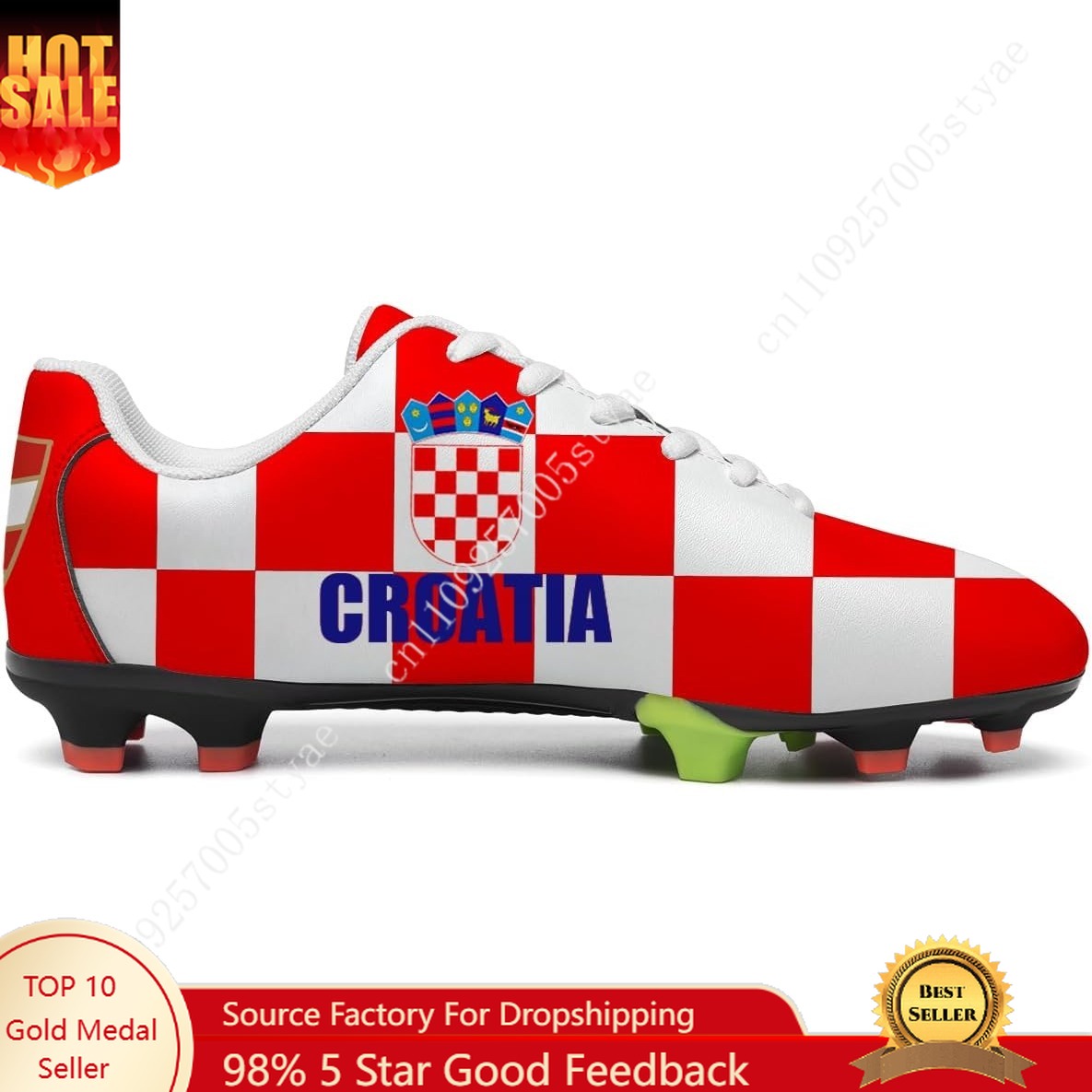 Men Shoes Oxford - Flaga Chorwacji Chorwackie buty piłkarskie męskie