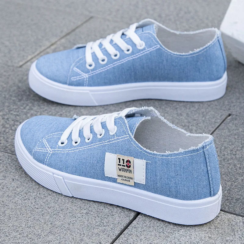 Men Shoes Marks - Damskie płócienne sneakersy na wiosnę i