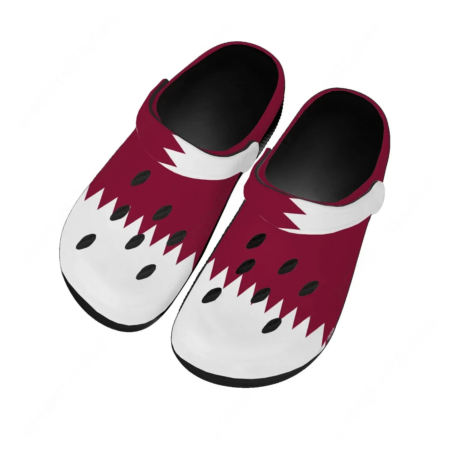 Men Shoes Qatar - Klapki z motywem flagi Kataru męskie