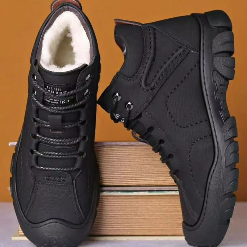 Men Shoes Office - Męskie sznurowane botki do kostki Nowe