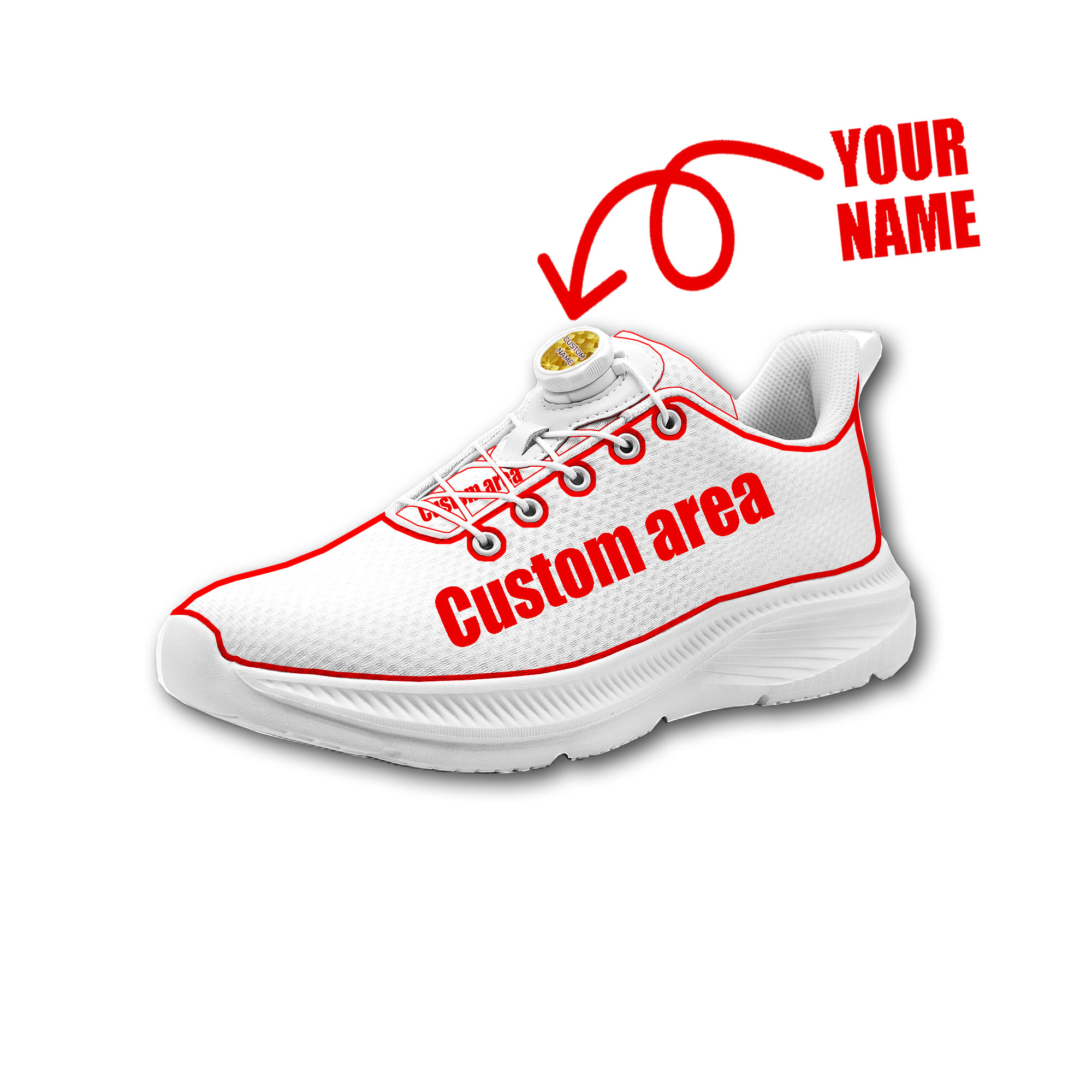 Men Shoes Name - Personalizowane buty do chodzenia męskie damskie
