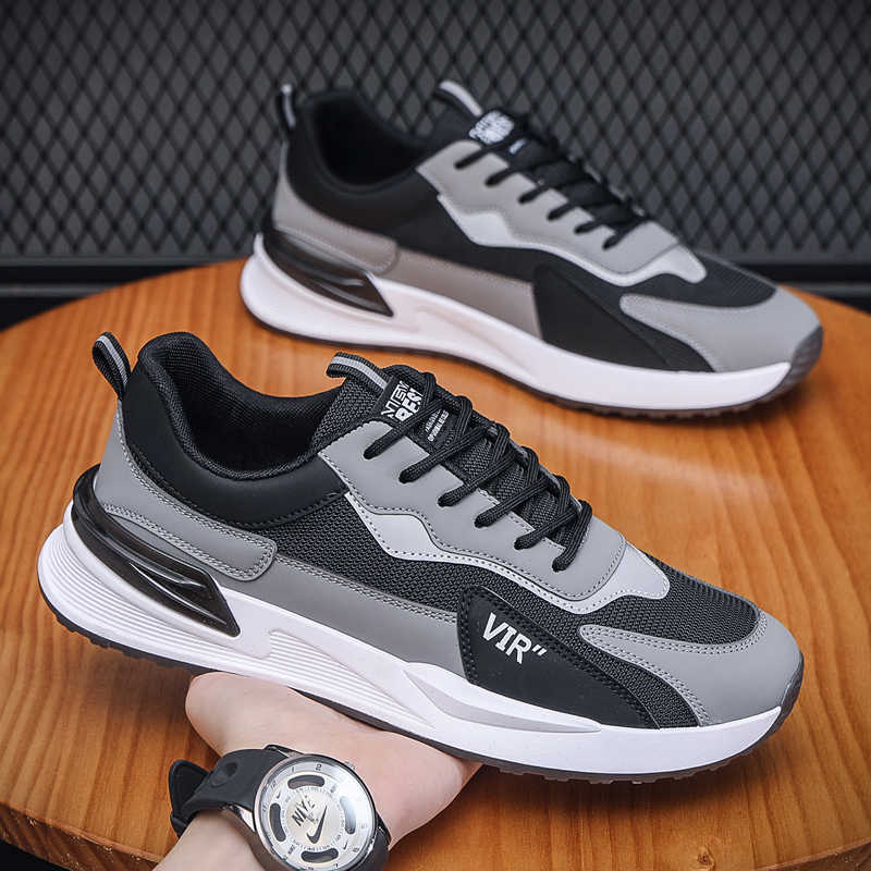 Men Shoes Name - Męskie białe buty na wiosnę-jesień, wysokie