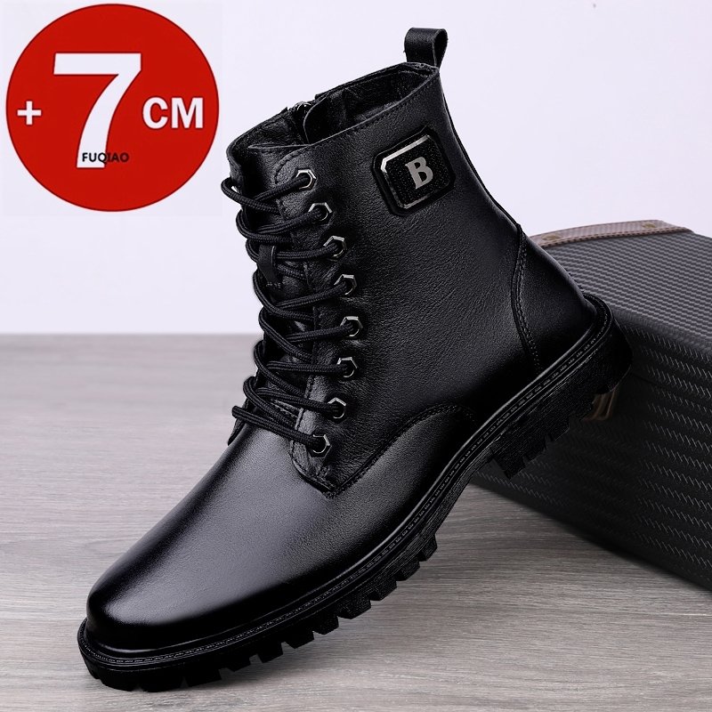 Męskie buty na koturnie ze skó – Men Shoes Marks recenzja i cena