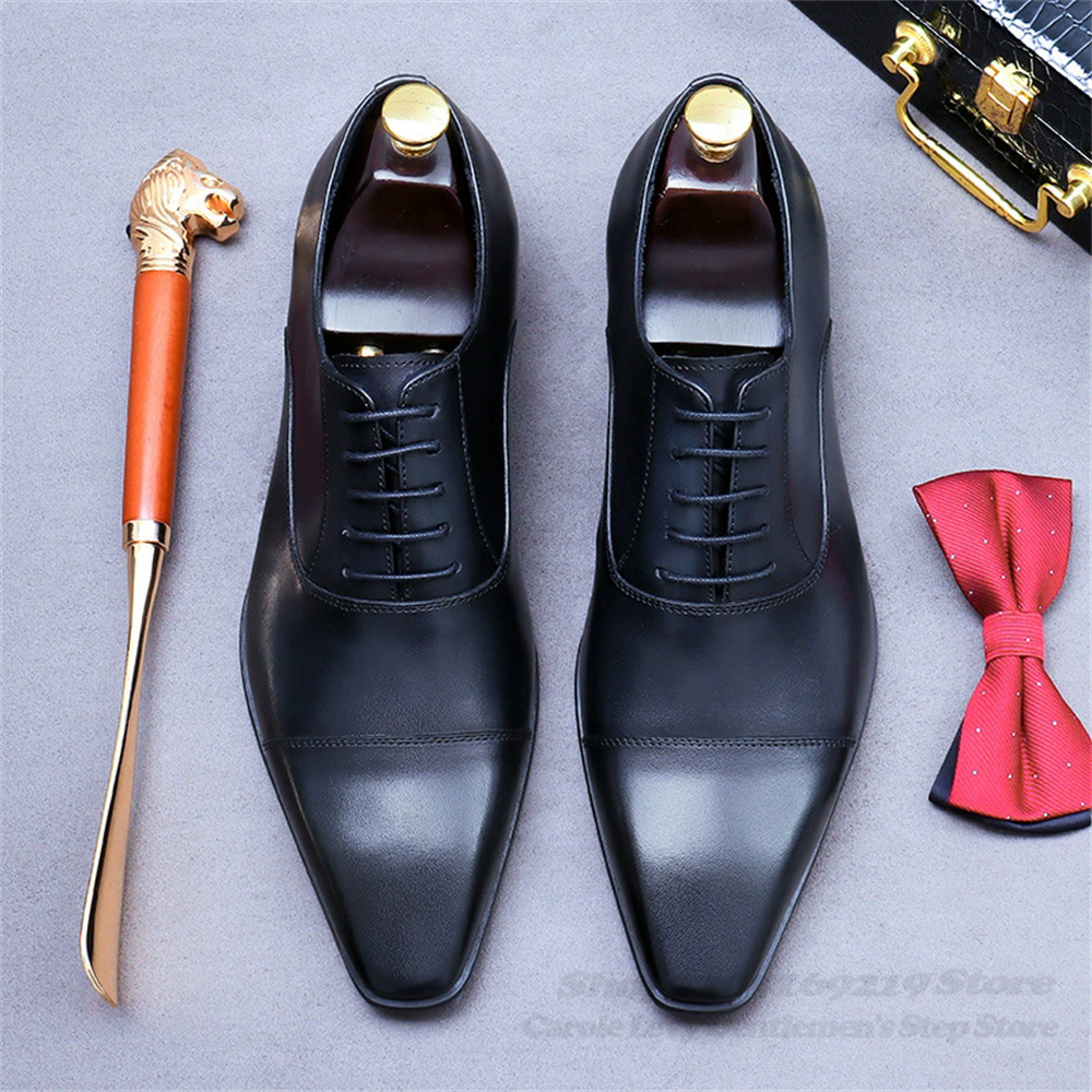 Męskie skórzane buty Oxford, n – Men Shoes Oxford recenzja i cena