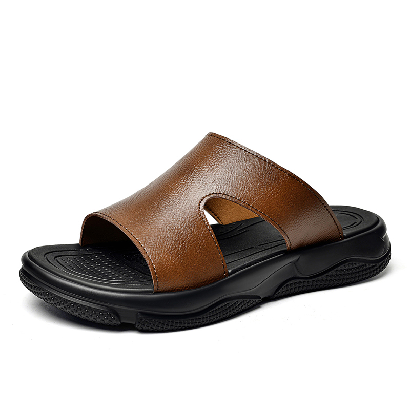 Męskie skórzane klapki z grube – Men'S Shoes Qn recenzja i cena