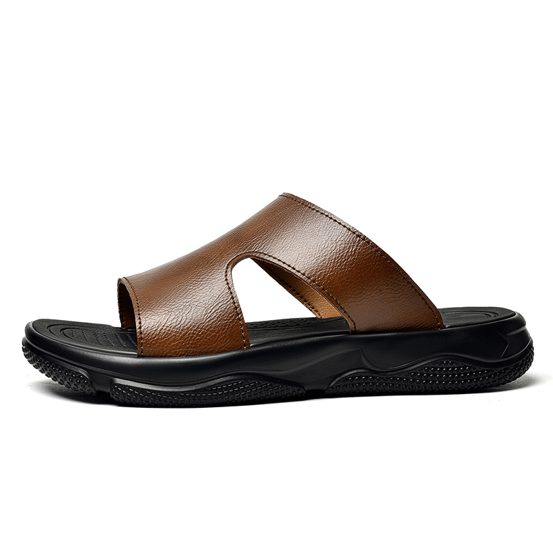 Męskie skórzane klapki z grube – Men'S Shoes Qn recenzja i cena