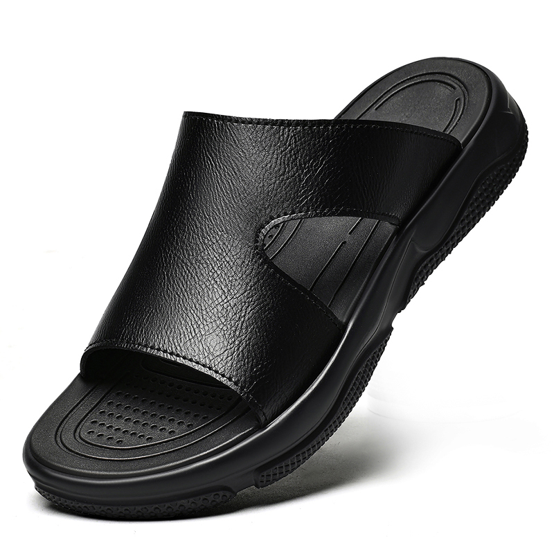 Męskie skórzane klapki z grube – Men'S Shoes Qn recenzja i cena