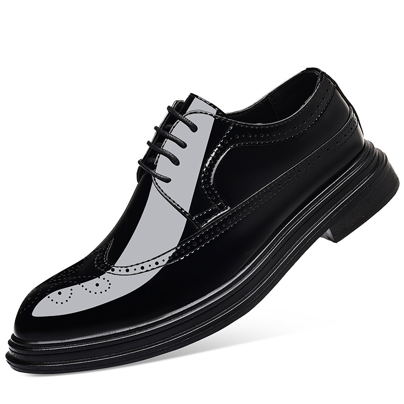 Męskie lakierowane buty wizyto – Men Shoes Oxford recenzja i cena