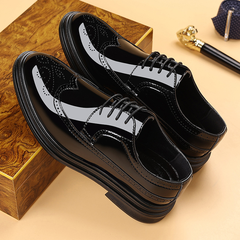 Męskie lakierowane buty wizyto – Men Shoes Oxford recenzja i cena