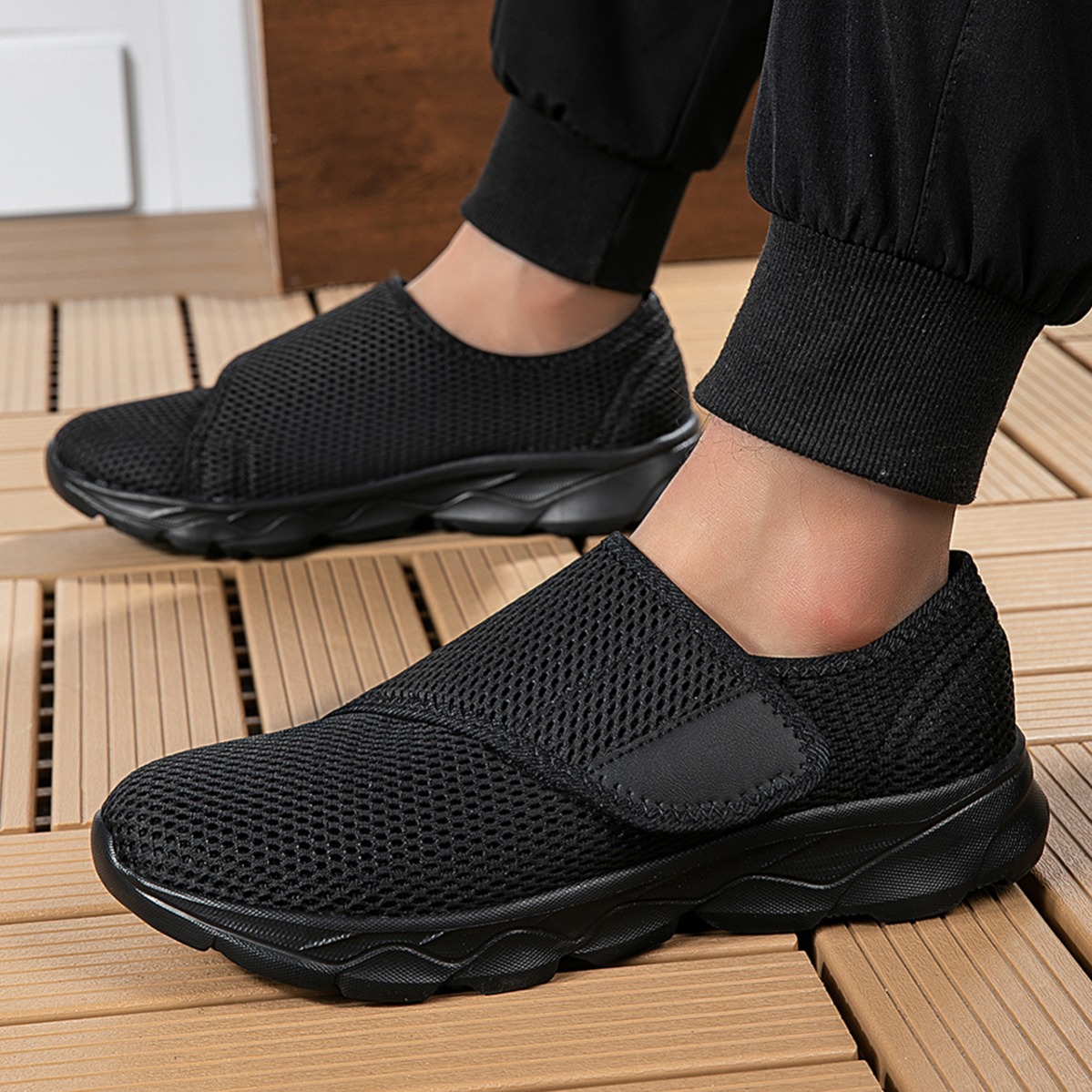 Nowe męskie przewiewne buty do – Men'S Shoes With Velcro recenzja i cena