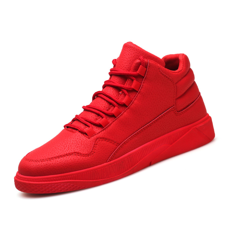 Czerwone męskie skórzane buty  – Men'S Shoes Grip recenzja i cena