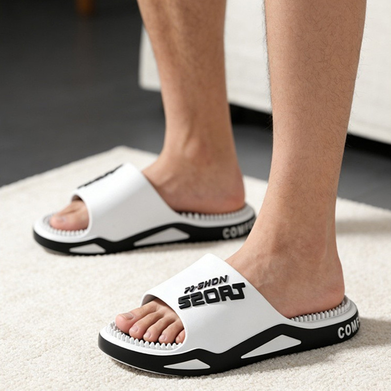 Nowe męskie kapcie z masażem,  – Men Shoes Trends recenzja i cena