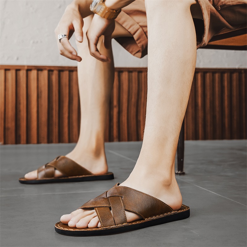 Męskie sandały z prawdziwej sk – Men Shoes Marks recenzja i cena