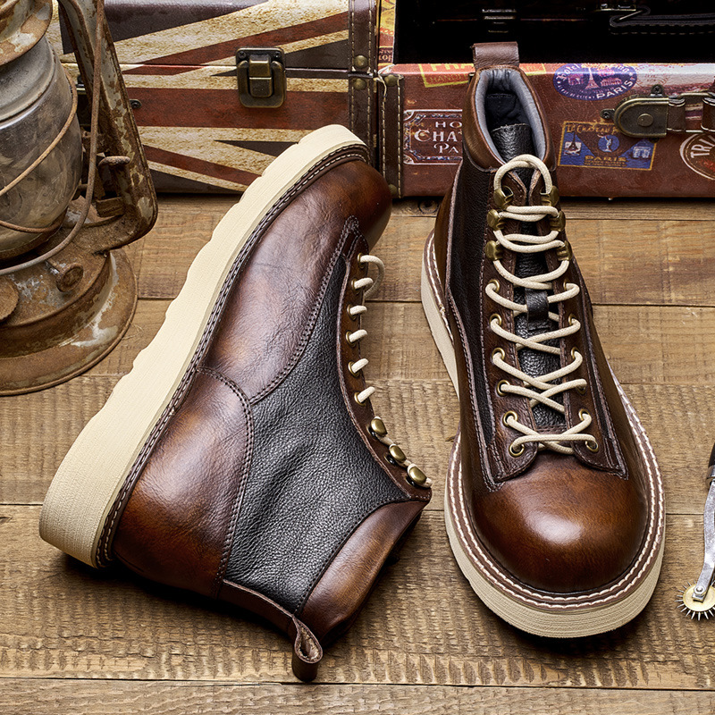 Ręcznie Robione Męskie Botki O – Men Shoes Oxford recenzja i cena