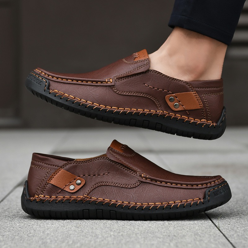 Rzymskie Męskie Skórzane Buty  – Men'S Shoes Clearance Sale recenzja i cena