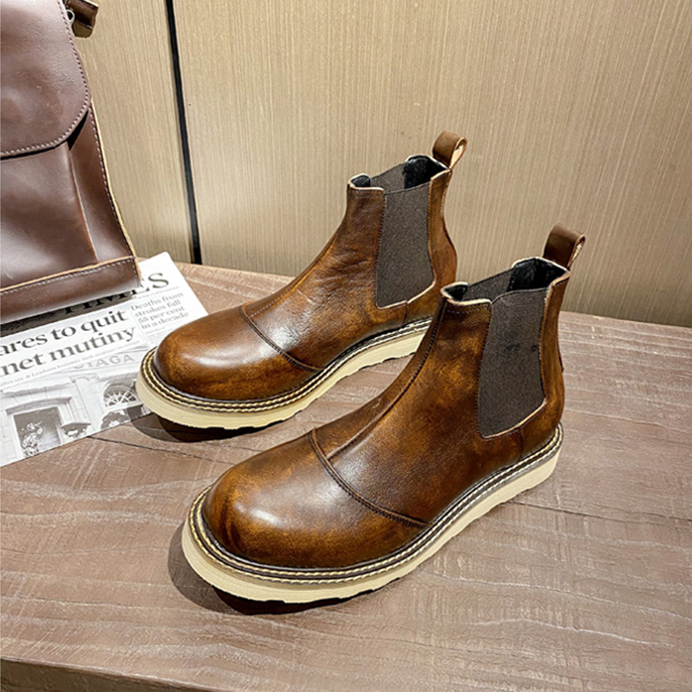 Męskie buty Chelsea z prawdziw – Men Shoes Oxford recenzja i cena