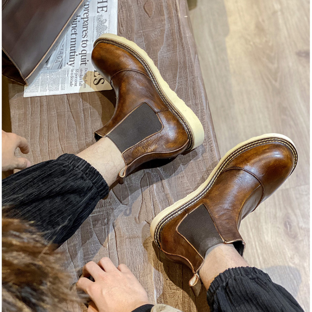 Męskie buty Chelsea z prawdziw – Men Shoes Oxford recenzja i cena