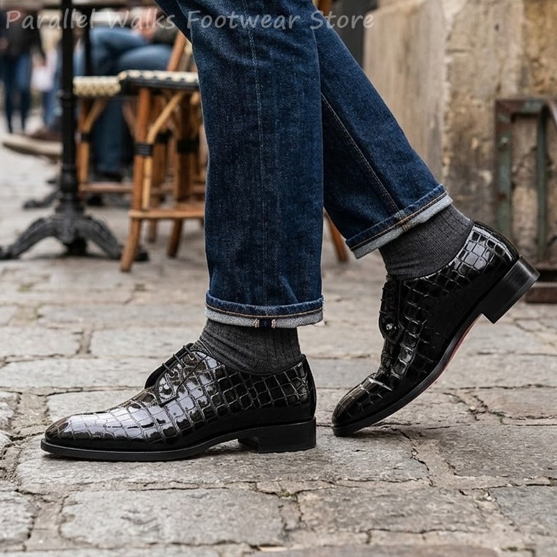 Męskie buty oxford ze skóry la – Men Shoes Oxford recenzja i cena