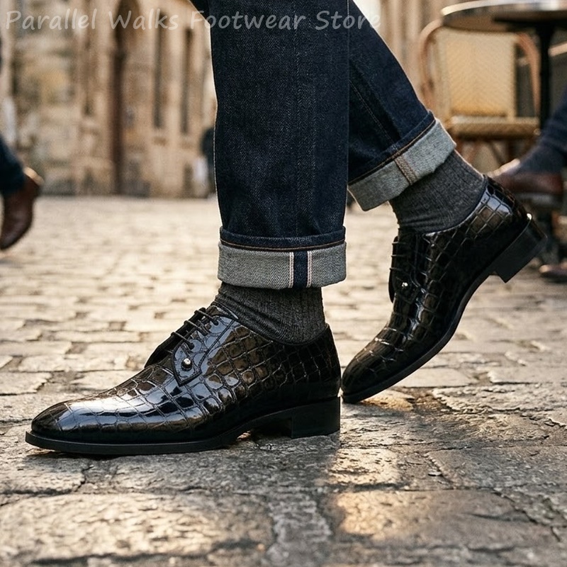 Męskie buty oxford ze skóry la – Men Shoes Oxford recenzja i cena
