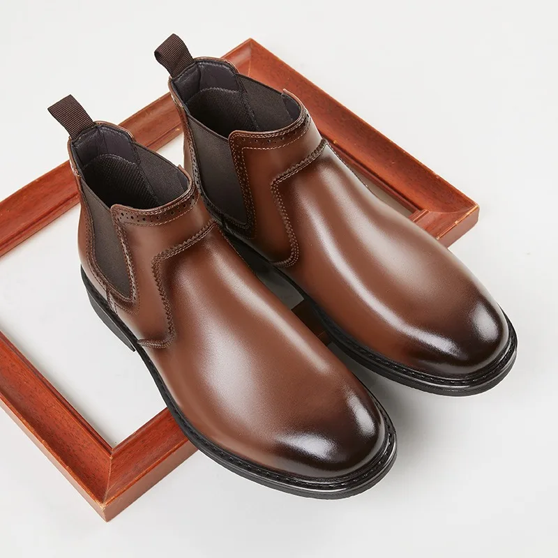 Męskie skórzane oksfordy vinta – Men Shoes Oxford recenzja i cena