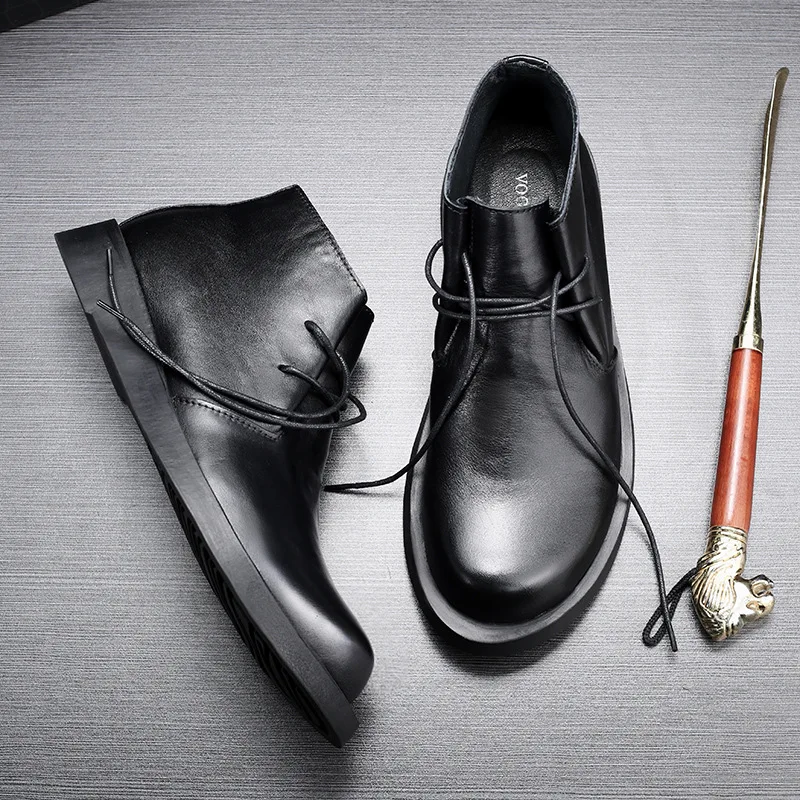 Męskie botki oksfordki ze skór – Men Shoes Oxford recenzja i cena