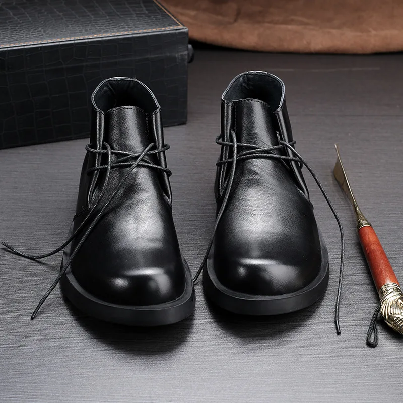 Męskie botki oksfordki ze skór – Men Shoes Oxford recenzja i cena