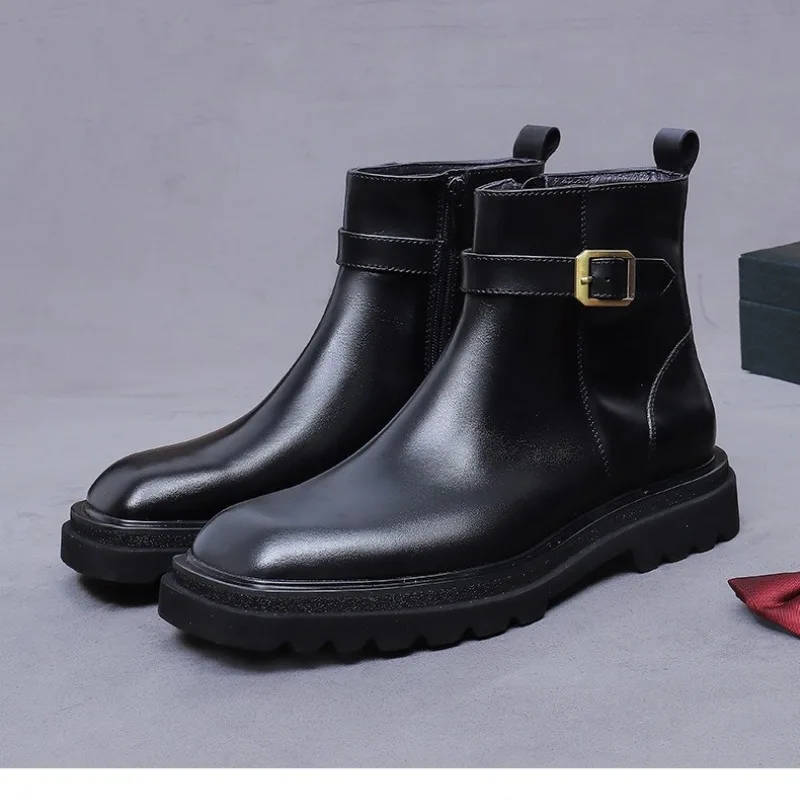 Męskie botki retro Oxford, luk – Men Shoes Oxford recenzja i cena