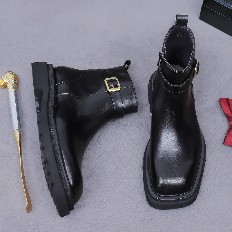 Męskie botki retro Oxford, luk – Men Shoes Oxford recenzja i cena