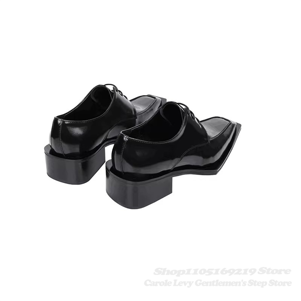 Czarne lakierowane męskie buty – Men Shoes Oxford recenzja i cena