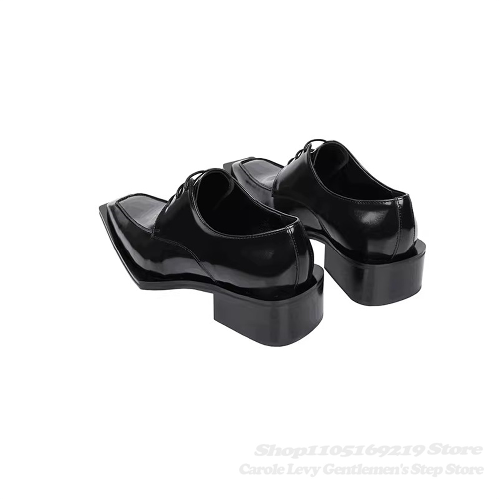 Czarne lakierowane męskie buty – Men Shoes Oxford recenzja i cena